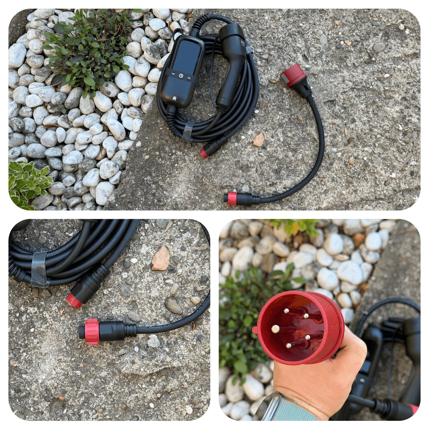 Rheidon PC200 Pro-11K | Φορητός Φορτιστής Ηλεκτρικών Οχημάτων (EV) – Συμβατότητα με Όλους τους Τύπους Φις