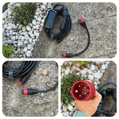 Rheidon PC200 Pro-11K | Φορητός Φορτιστής Ηλεκτρικών Οχημάτων (EV) – Συμβατότητα με Όλους τους Τύπους Φις